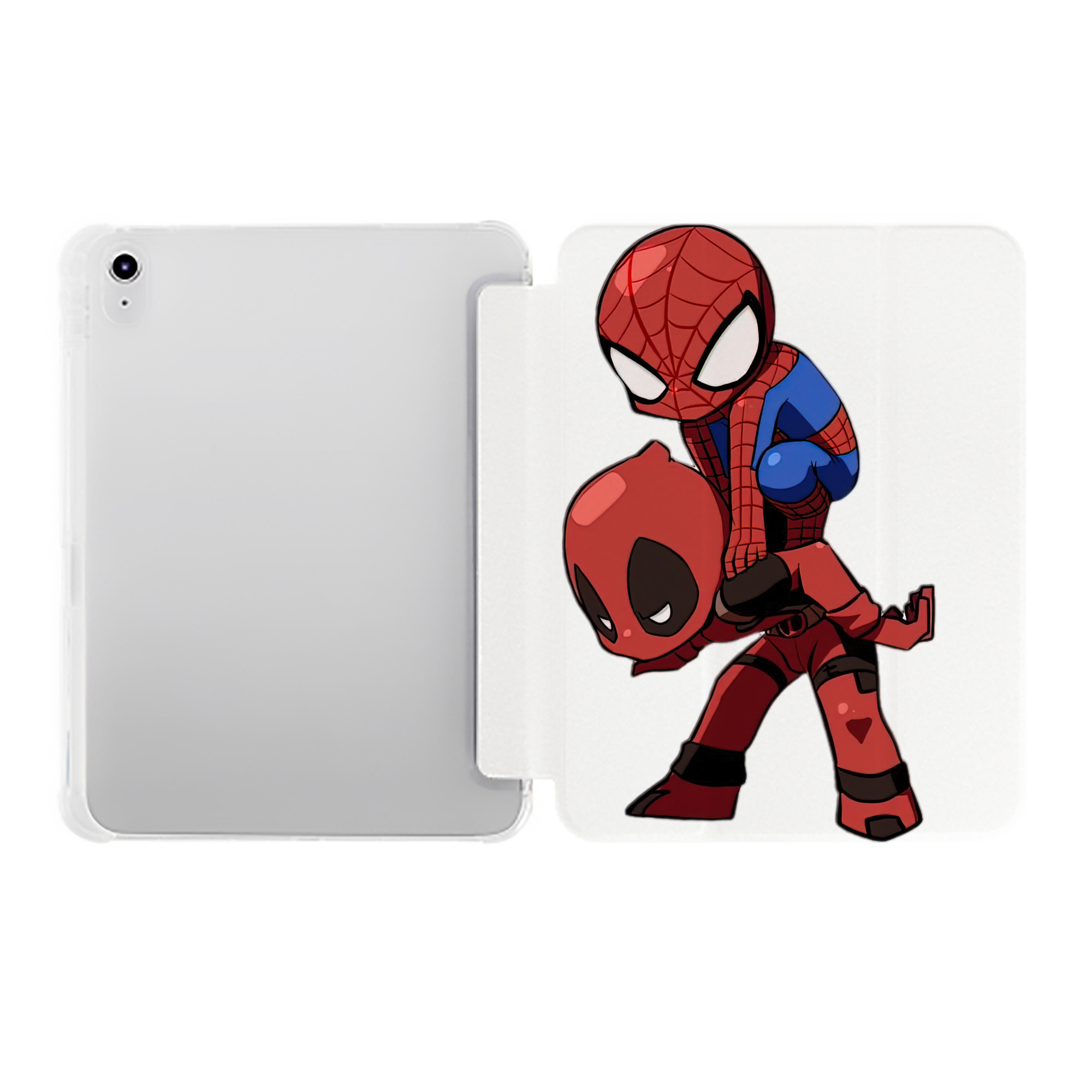 （画像用） Deadpool デッドプール IPad ケース ペン収納付き 三つ折りスタンド PUレザー×シリコン 対応機種9.5/10.5/10.9インチ